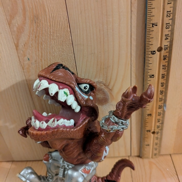 T-bone Street Sharks 1996 Mattel Dinosaur Action Figure - T-rex Extreme Dinosaur - Picture 4 of 5